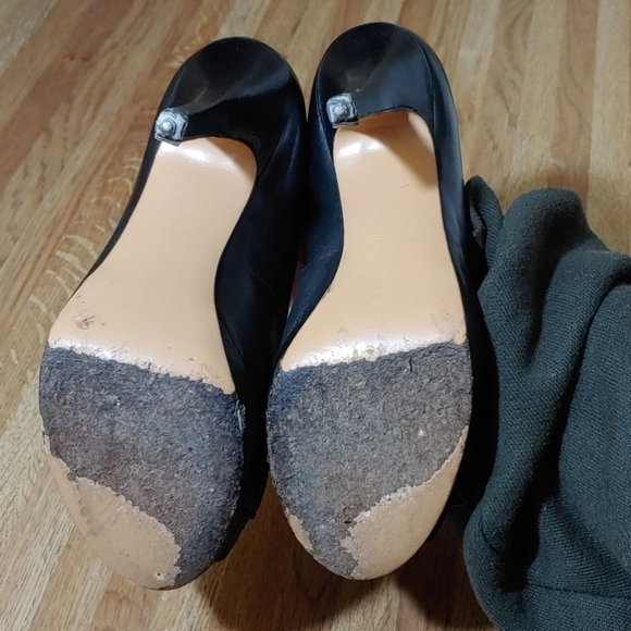 Coach Aliya Logo Peek Open Toe Heels 6B - Picture 10 of 16